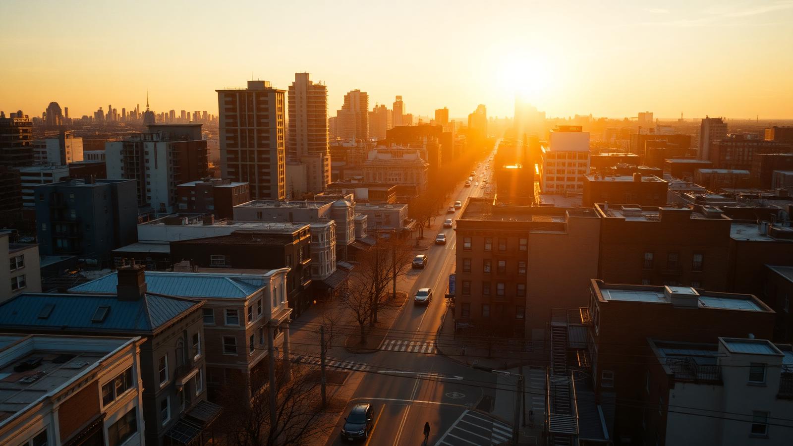 New York City at golden hour